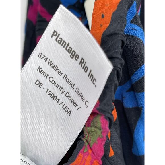 Farm Rio Jungle Fruits Pajama Pants Snake Fruit Black Size Small - Picture 11 of 13